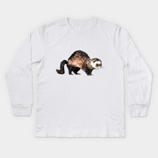 ferret Kids Long Sleeve T-Shirt